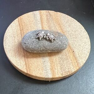 New Mini Turtles Resting on a Garden Stone Plant Pot, path or Garden Decoration